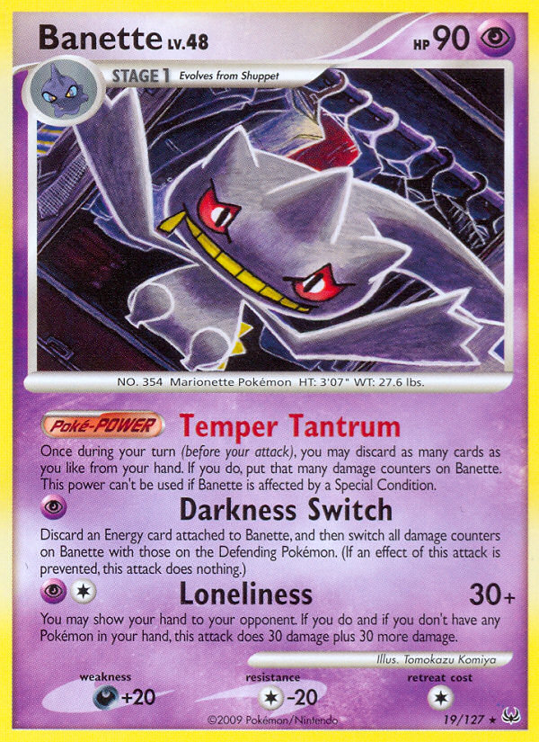 Banette (19/127) [Platinum: Base Set] | Exor Games New Glasgow