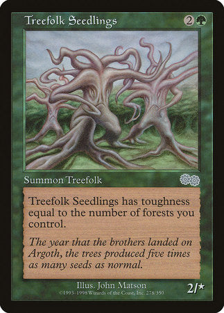 Treefolk Seedlings [Urza's Saga] | Exor Games New Glasgow