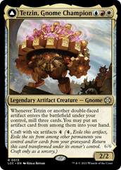 Tetzin, Gnome Champion // The Golden-Gear Colossus [The Lost Caverns of Ixalan Commander] | Exor Games New Glasgow