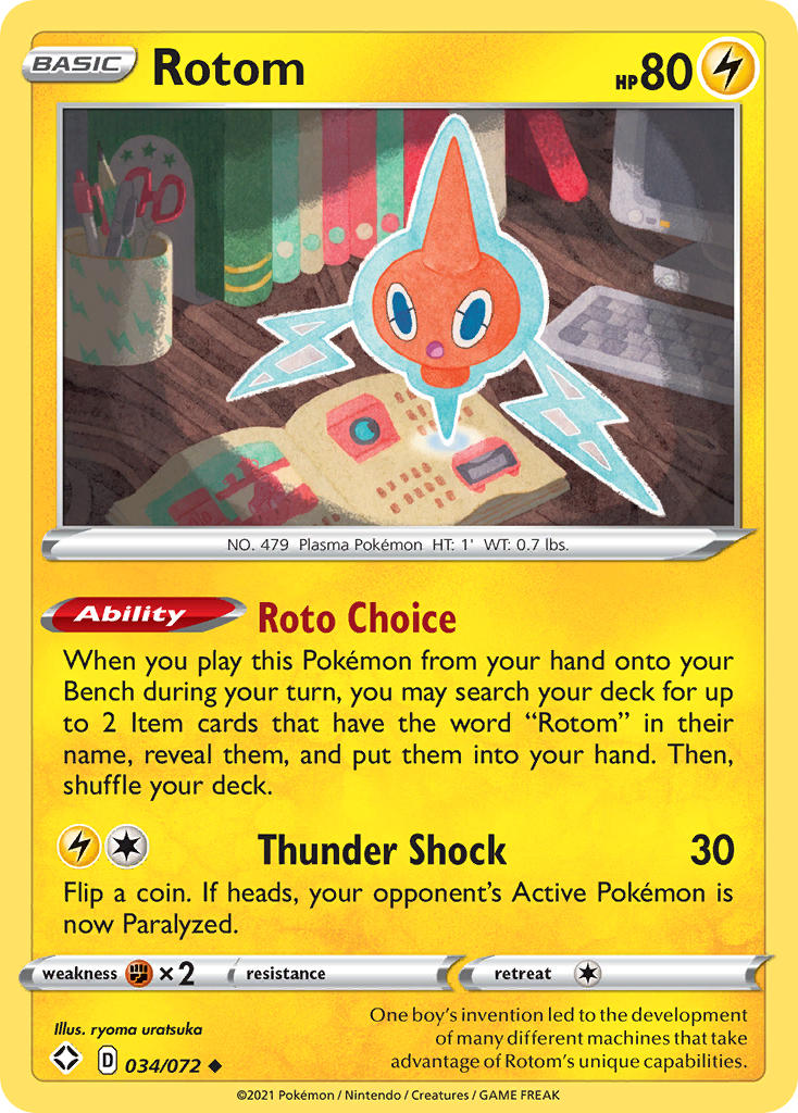 Rotom (034/072) [Sword & Shield: Shining Fates] | Exor Games New Glasgow