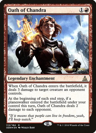 Oath of Chandra [Oath of the Gatewatch Promos] | Exor Games New Glasgow