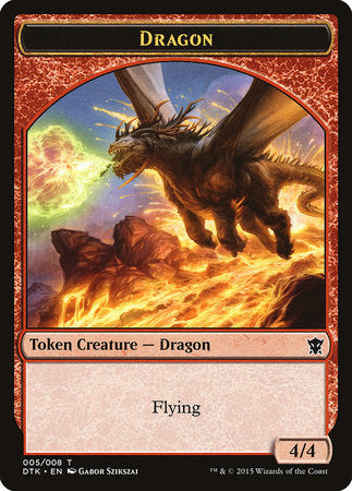 Dragon Token [Dragons of Tarkir Tokens] | Exor Games New Glasgow