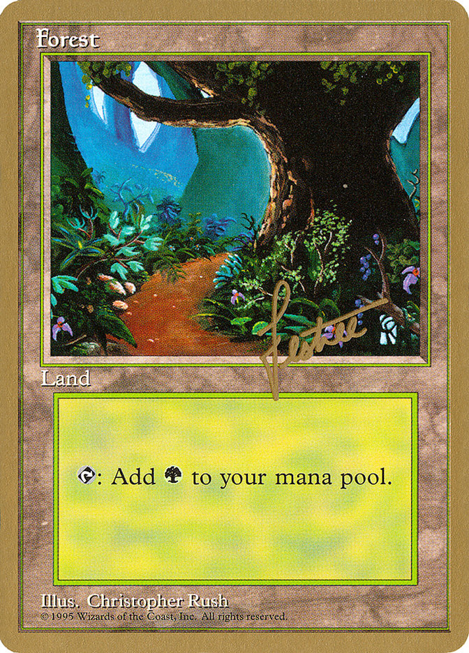 Forest (bl376) (Bertrand Lestree) [Pro Tour Collector Set] | Exor Games New Glasgow