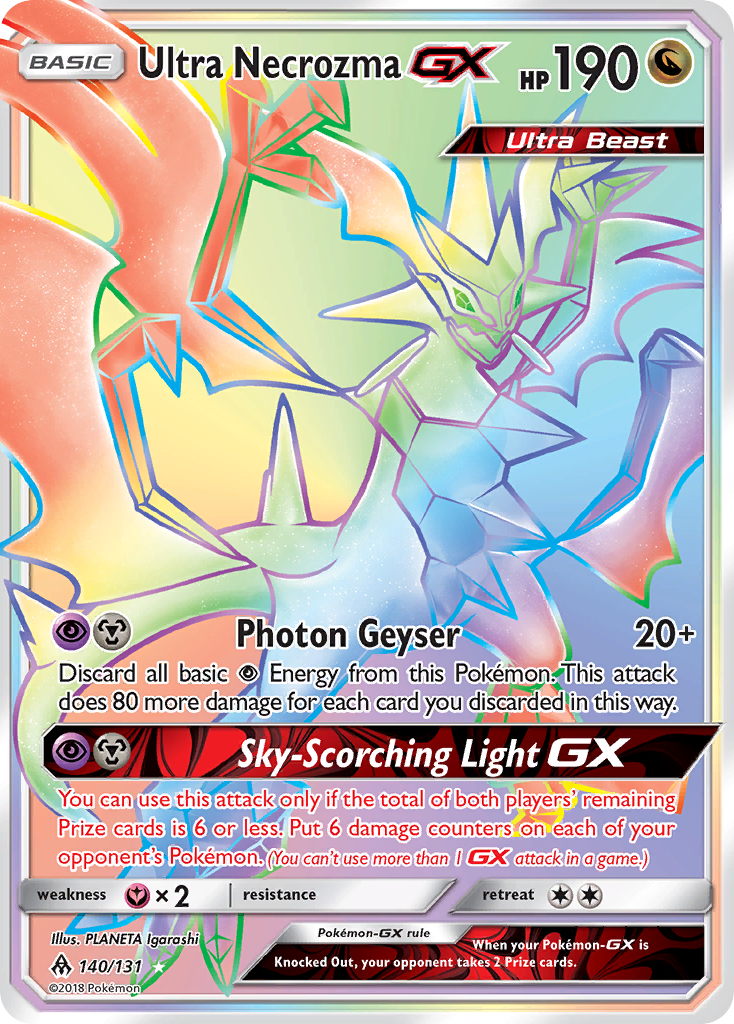 Ultra Necrozma GX (140/131) [Sun & Moon: Forbidden Light] | Exor Games New Glasgow