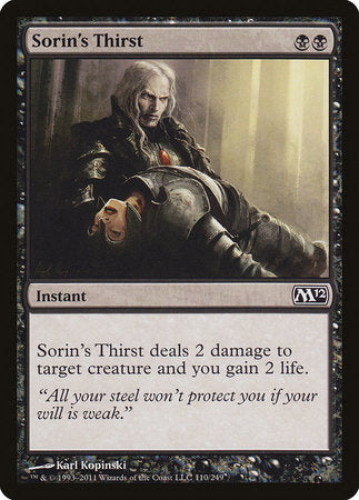 Sorin's Thirst [Magic 2012] | Exor Games New Glasgow