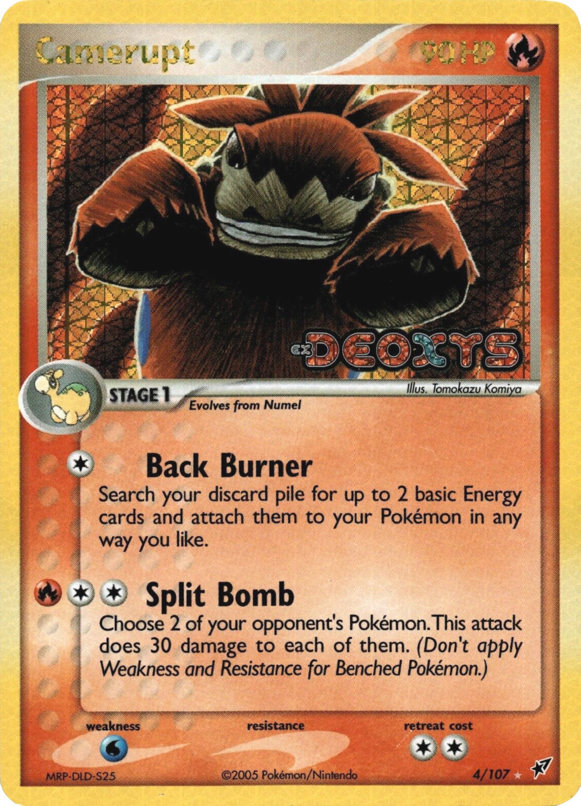 Camerupt (4/107) (Stamped) [EX: Deoxys] | Exor Games New Glasgow