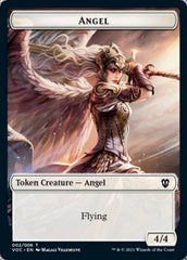 Angel // Clue Double-sided Token [Innistrad: Crimson Vow Commander Tokens] | Exor Games New Glasgow