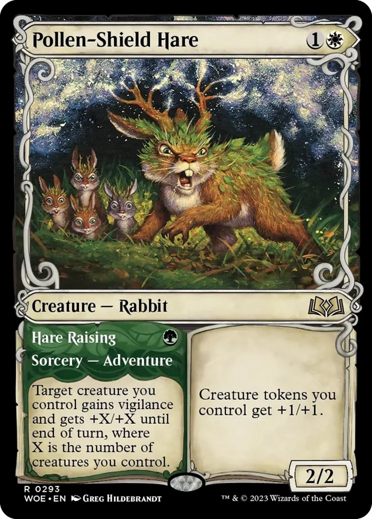 Pollen-Shield Hare // Hare Raising (Showcase) [Wilds of Eldraine] | Exor Games New Glasgow