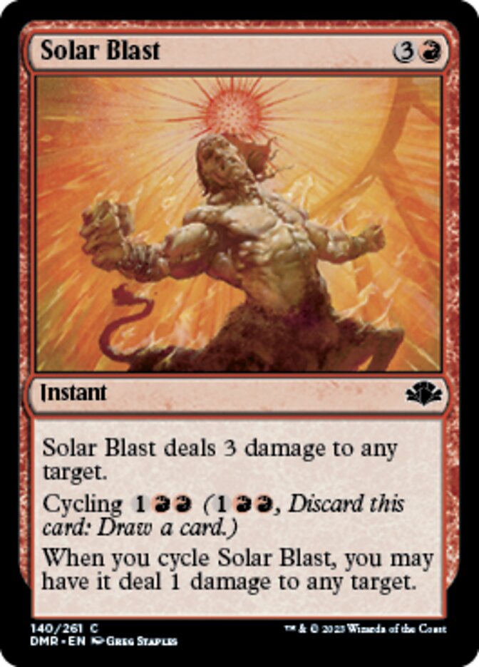 Solar Blast [Dominaria Remastered] | Exor Games New Glasgow