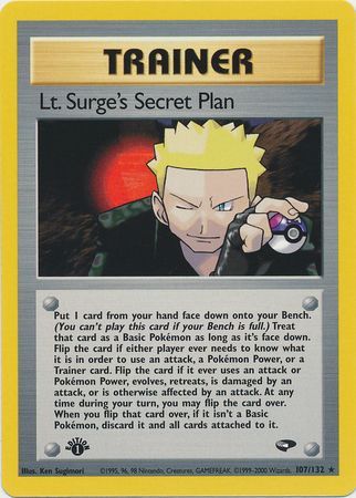 Lt. Surge's Secret Plan (107/132) [Gym Challenge 1st Edition] | Exor Games New Glasgow