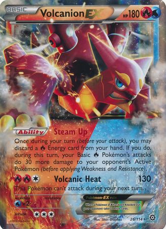 Volcanion EX (26/114) (Jumbo Card) [XY: Steam Siege] | Exor Games New Glasgow