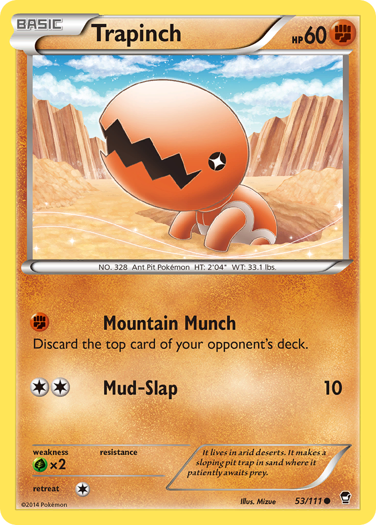 Trapinch (53/111) [XY: Furious Fists] | Exor Games New Glasgow