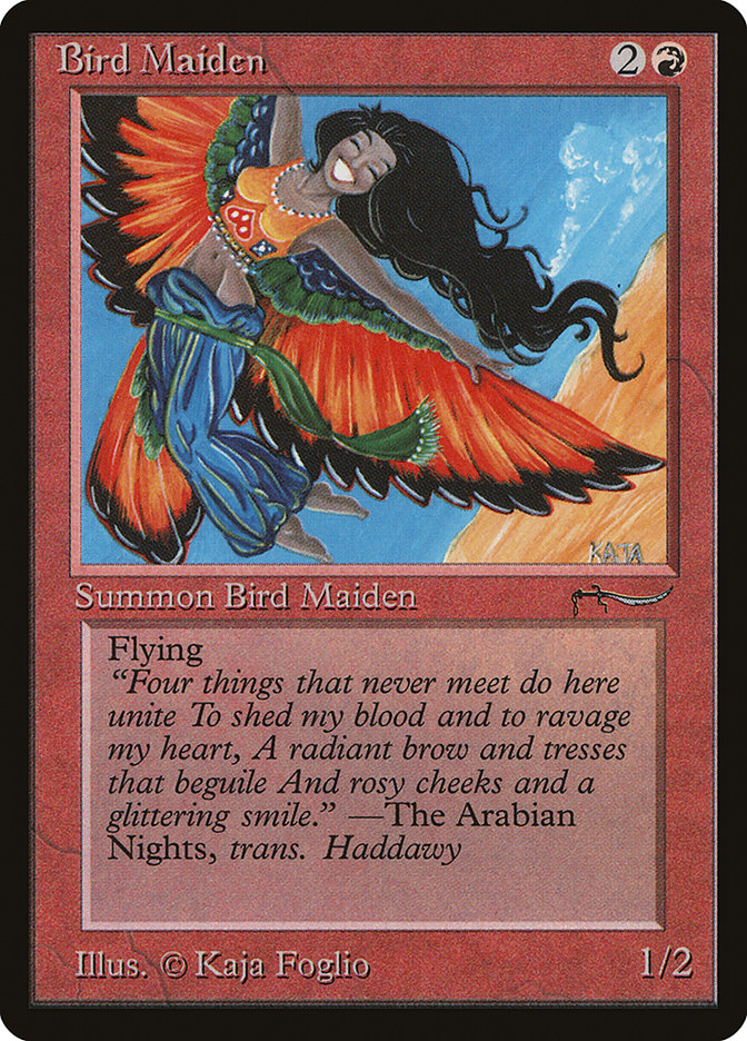 Bird Maiden (Light Mana Cost) [Arabian Nights] | Exor Games New Glasgow