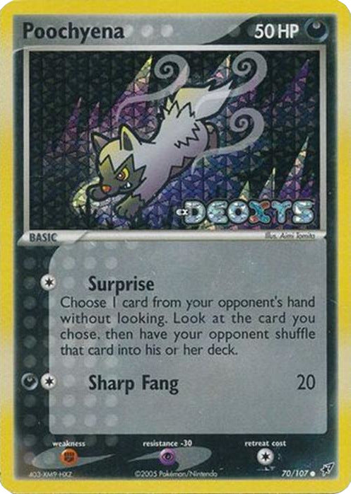 Poochyena (70/107) (Stamped) [EX: Deoxys] | Exor Games New Glasgow