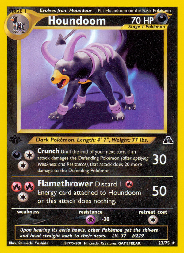 Houndoom (23/75) [Neo Discovery 1st Edition] | Exor Games New Glasgow