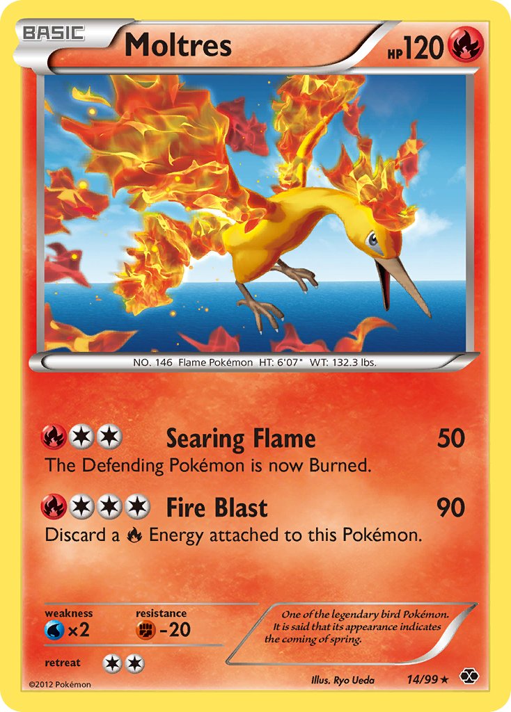 Moltres (14/99) (Blister Exclusive) [Black & White: Next Destinies] | Exor Games New Glasgow