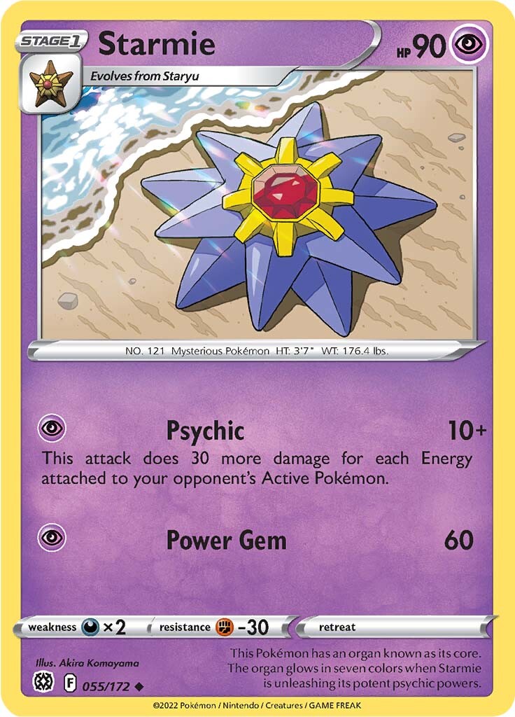 Starmie (055/172) [Sword & Shield: Brilliant Stars] | Exor Games New Glasgow