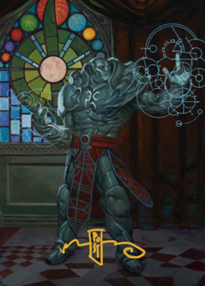 Karn, Living Legacy Art Card 2 (Gold-Stamped Signature) [Dominaria United Art Series] | Exor Games New Glasgow