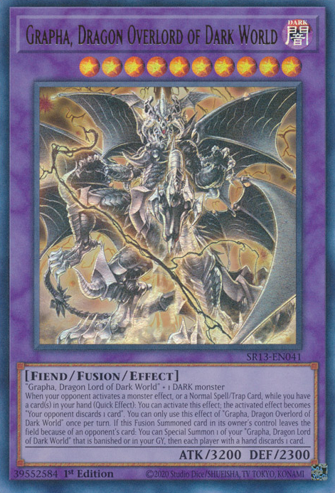 Grapha, Dragon Overlord of Dark World [SR13-EN041] Ultra Rare | Exor Games New Glasgow