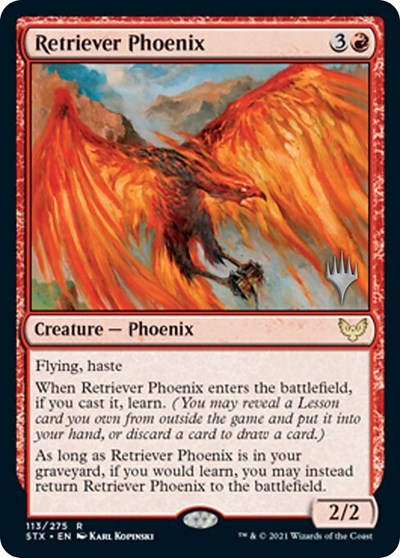 Retriever Phoenix (Promo Pack) [Strixhaven: School of Mages Promos] | Exor Games New Glasgow