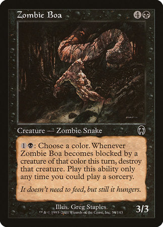 Zombie Boa [Apocalypse] | Exor Games New Glasgow
