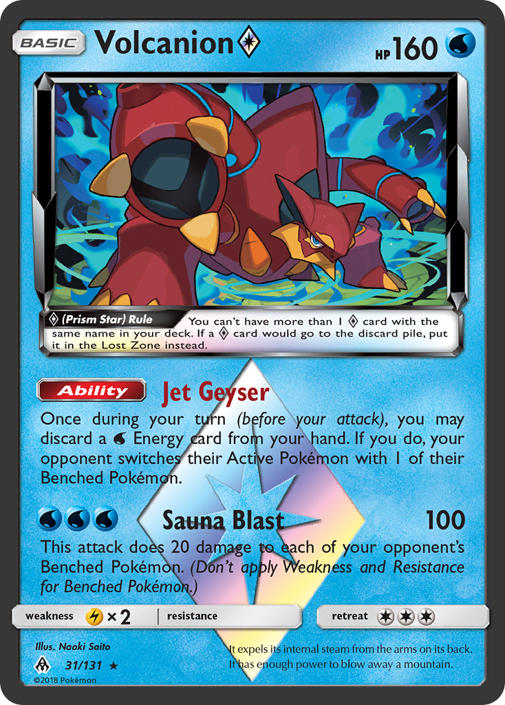 Volcanion (31/131) (Prism Star) [Sun & Moon: Forbidden Light] | Exor Games New Glasgow