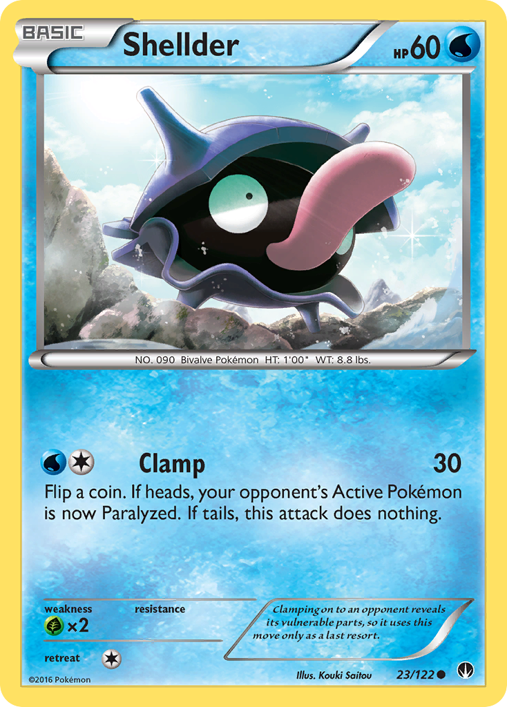 Shellder (23/122) [XY: BREAKpoint] | Exor Games New Glasgow