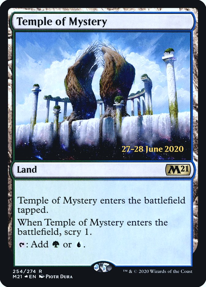 Temple of Mystery  [Core Set 2021 Prerelease Promos] | Exor Games New Glasgow