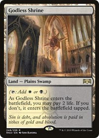 Godless Shrine [Promo Pack: Throne of Eldraine] | Exor Games New Glasgow