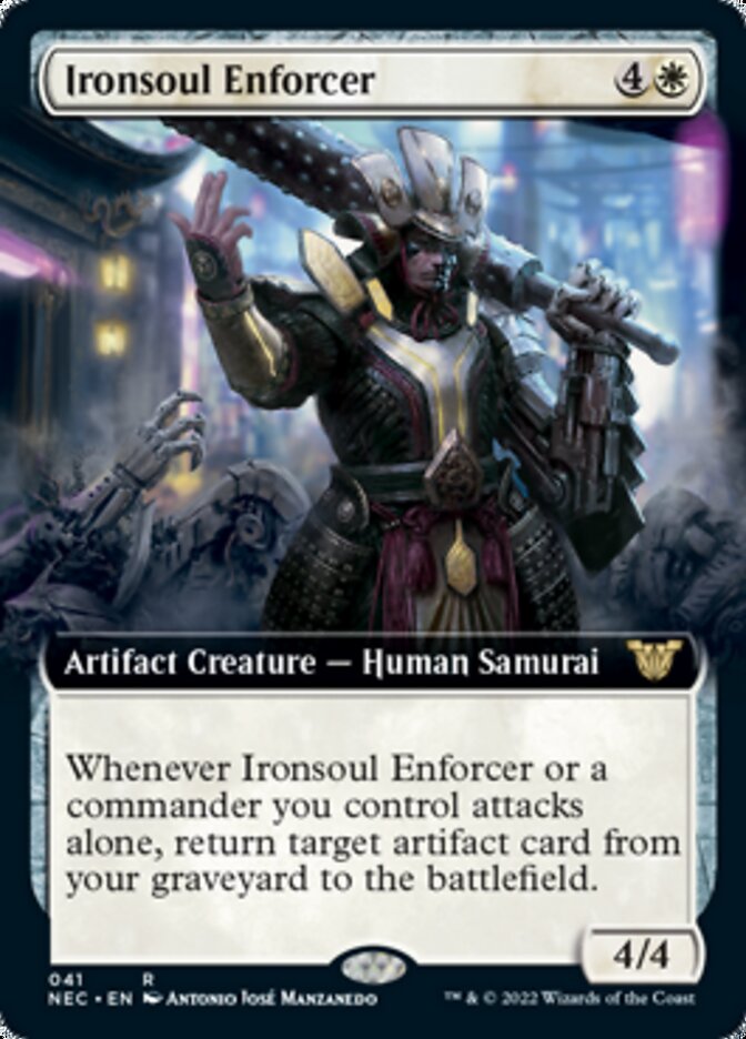 Ironsoul Enforcer (Extended) [Kamigawa: Neon Dynasty Commander] | Exor Games New Glasgow