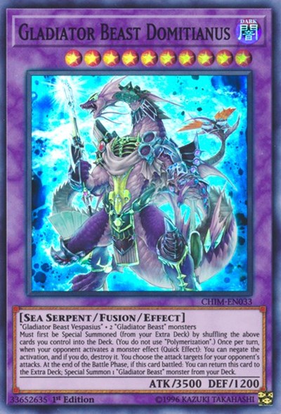 Gladiator Beast Domitianus [CHIM-EN033] Super Rare | Exor Games New Glasgow