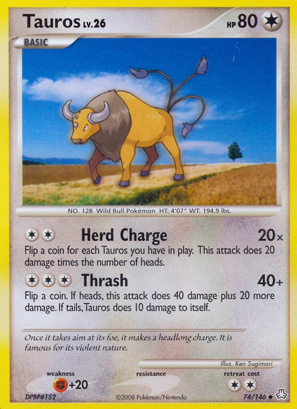 Tauros (74/146) [Diamond & Pearl: Legends Awakened] | Exor Games New Glasgow