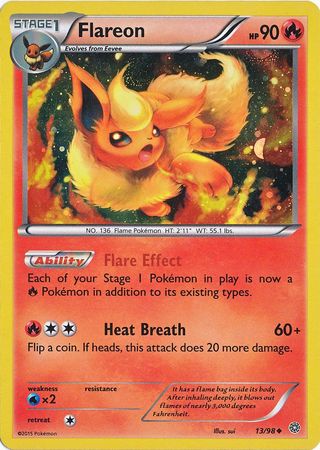 Flareon (13/98) (Cosmos Holo) [XY: Ancient Origins] | Exor Games New Glasgow