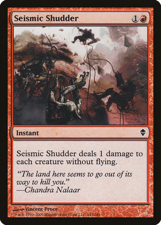 Seismic Shudder [Zendikar] | Exor Games New Glasgow