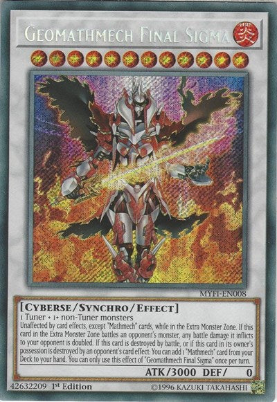 Geomathmech Final Sigma [MYFI-EN008] Secret Rare | Exor Games New Glasgow