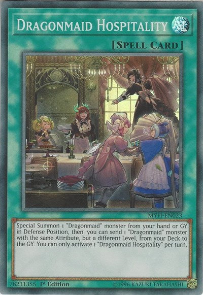 Dragonmaid Hospitality [MYFI-EN023] Super Rare | Exor Games New Glasgow