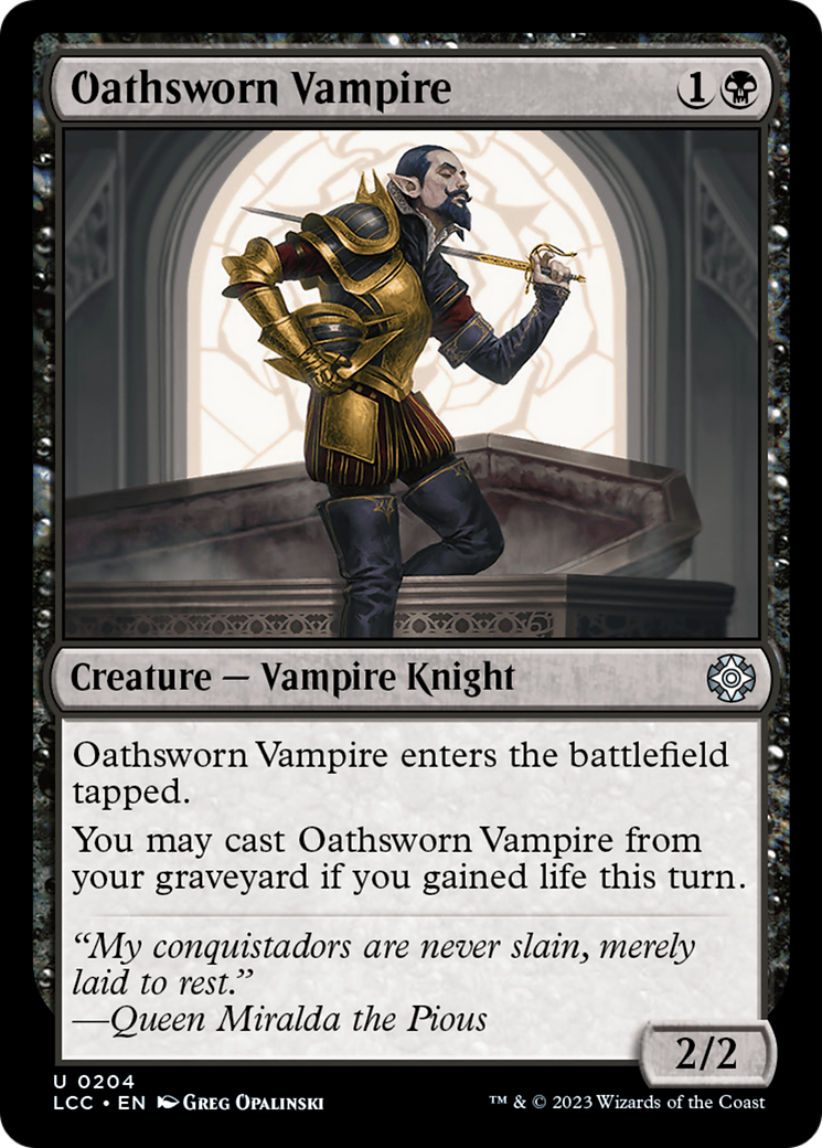 Oathsworn Vampire [The Lost Caverns of Ixalan Commander] | Exor Games New Glasgow