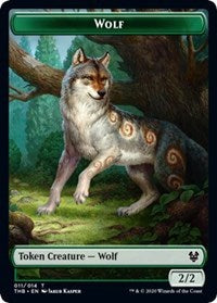 Wolf Token [Theros Beyond Death] | Exor Games New Glasgow