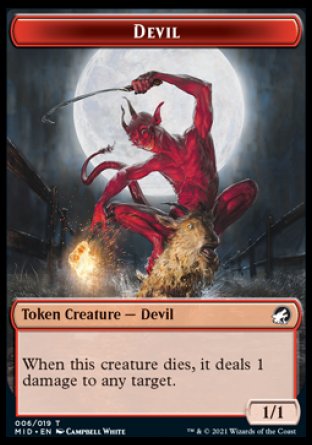 Devil Token [Innistrad: Midnight Hunt Tokens] | Exor Games New Glasgow