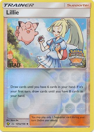 Lillie (125a/156) (Regional Promo Staff) [Sun & Moon: Ultra Prism] | Exor Games New Glasgow