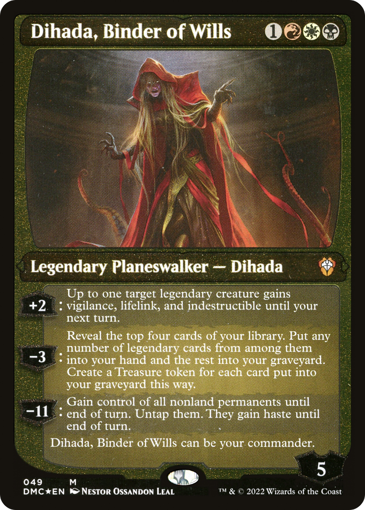 Dihada, Binder of Wills (Showcase Display Commander) [Dominaria United Commander] | Exor Games New Glasgow