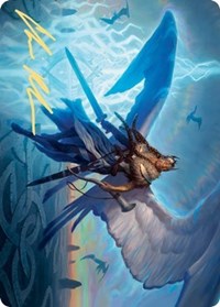 Righteous Valkyrie Art Card (Gold-Stamped Signature) [Kaldheim: Art Series] | Exor Games New Glasgow