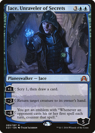 Jace, Unraveler of Secrets [Shadows over Innistrad] | Exor Games New Glasgow