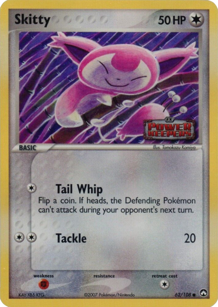 Skitty (62/108) (Stamped) [EX: Power Keepers] | Exor Games New Glasgow