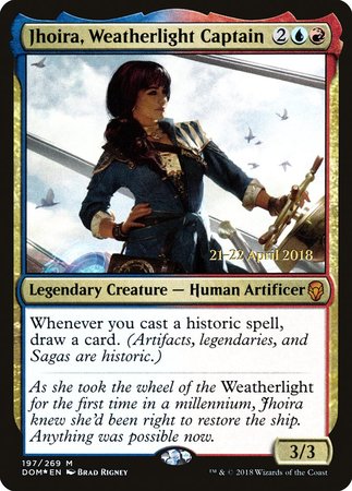 Jhoira, Weatherlight Captain [Dominaria Promos] | Exor Games New Glasgow