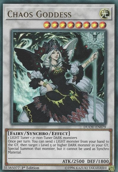 Chaos Goddess [DUOV-EN079] Ultra Rare | Exor Games New Glasgow