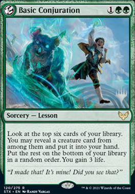 Basic Conjuration (Promo Pack) [Strixhaven: School of Mages Promos] | Exor Games New Glasgow