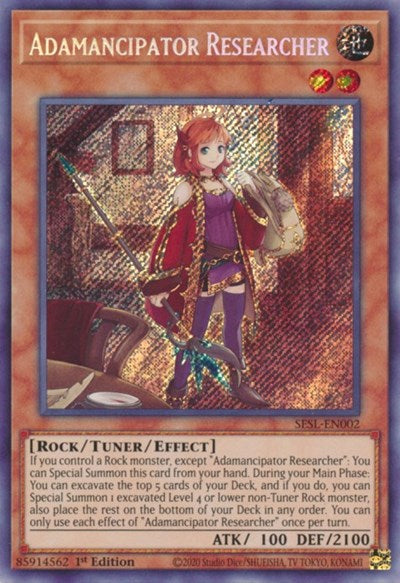 Adamancipator Researcher [SESL-EN002] Secret Rare | Exor Games New Glasgow