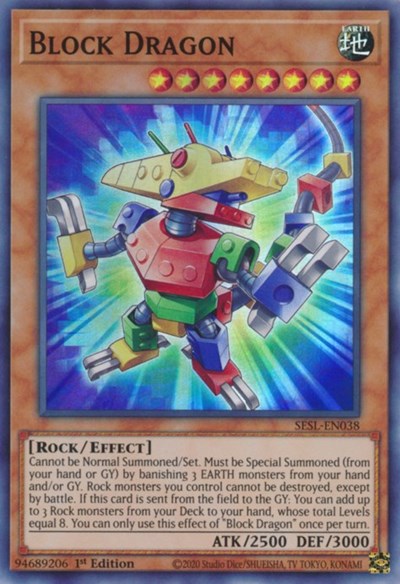 Block Dragon [SESL-EN038] Super Rare | Exor Games New Glasgow