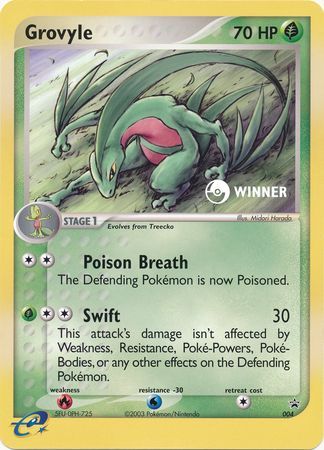 Grovyle (004) (Jumbo Card) [Nintendo: Black Star Promos] | Exor Games New Glasgow